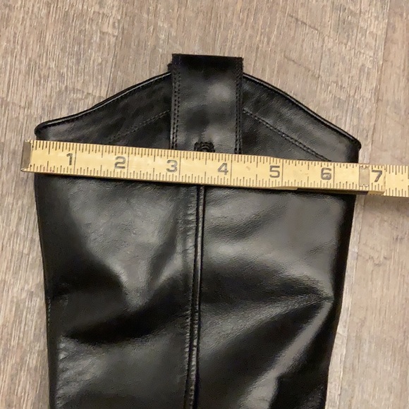 Zara black leather Cowboy boots 6 - Picture 9 of 10